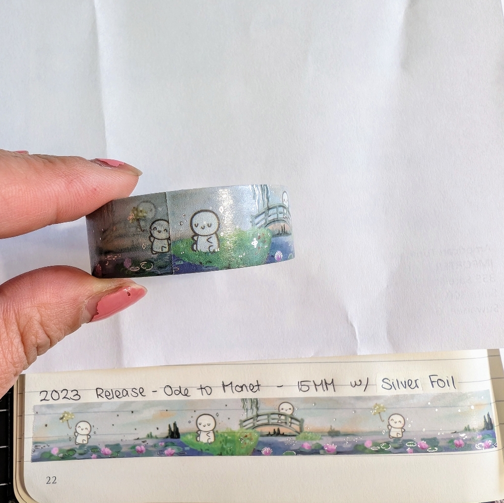 TheCoffeeMonsterzCo Ode To Monet Washi Tape Sample